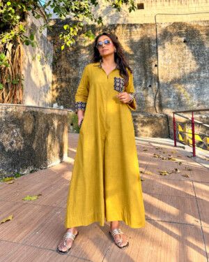Designer Casual Shirt Jumpsuit