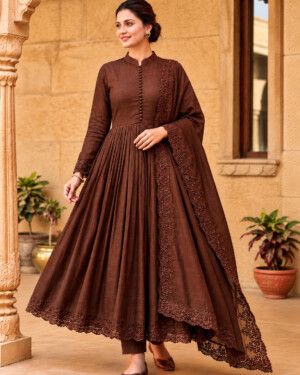 Elegant Party Wear Anarkali Gown