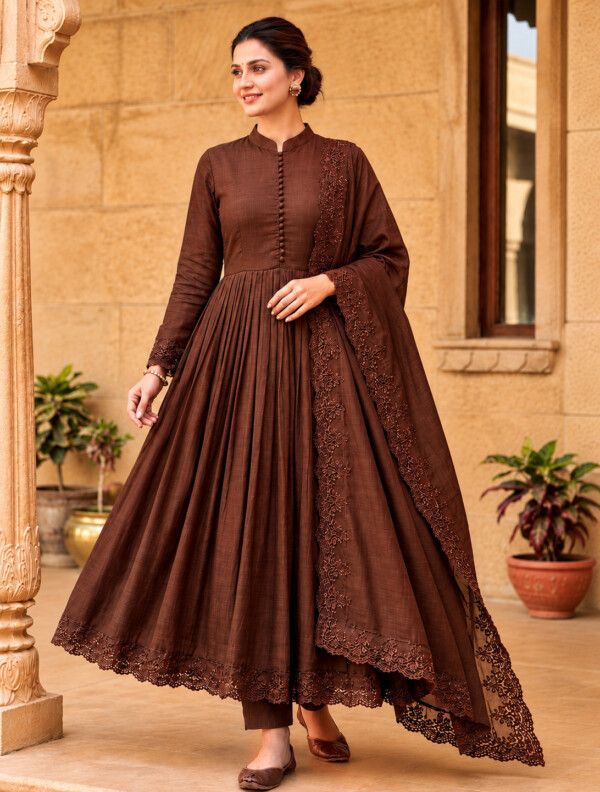 Elegant Party Wear Anarkali Gown