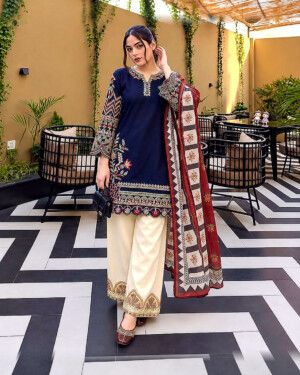 Festive Wear Kurti Palazzo Suit