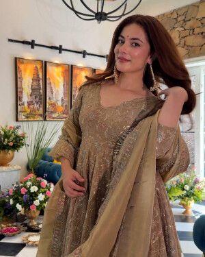 Heavy Sequin Embroidery Gown Set
