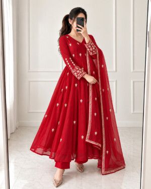 Ruby Designer Anarkali Suit