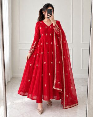 Ruby Designer Anarkali Suit