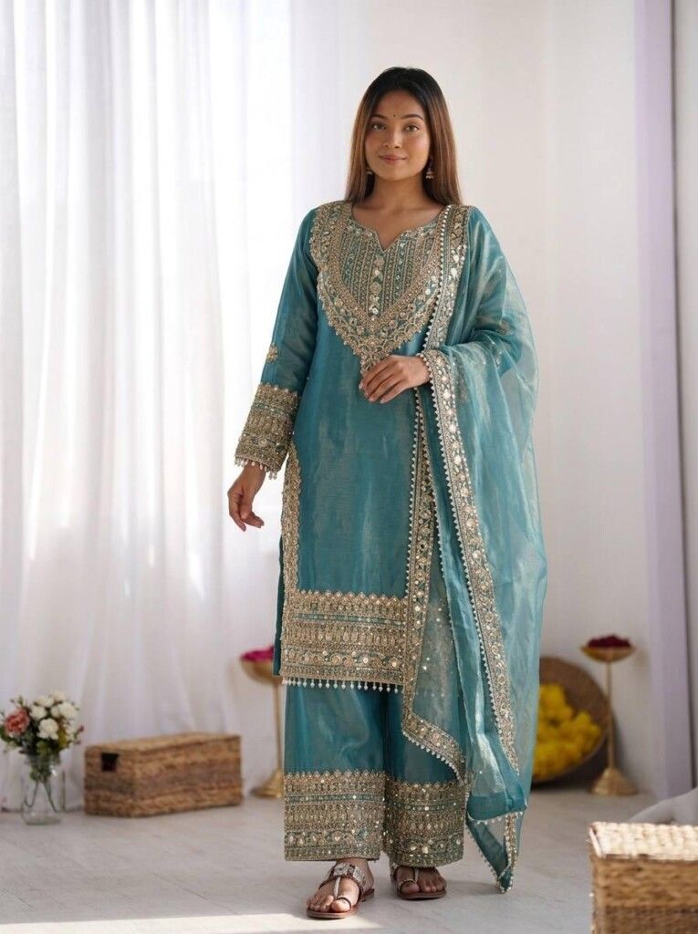 Party Wear 3PC Sharara Set